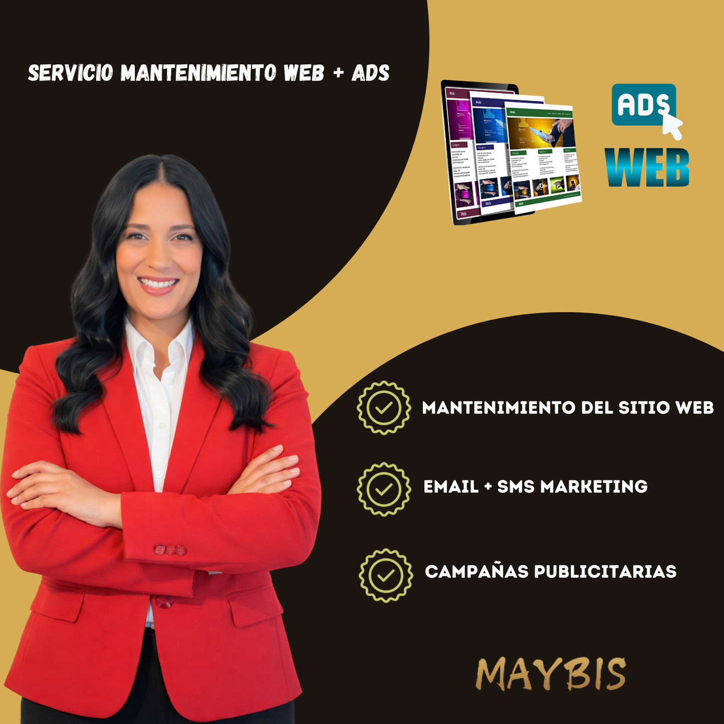 Mantenimiento Web + Ads (Servicio Mensual)